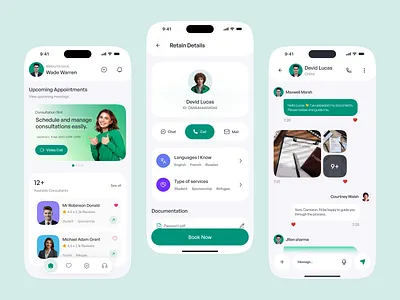 Immigration & Visa Consultation Mobile App Design app booking app consultation app fintech ui immigration mobile app product design saas app uiux visa visa app visa consultation