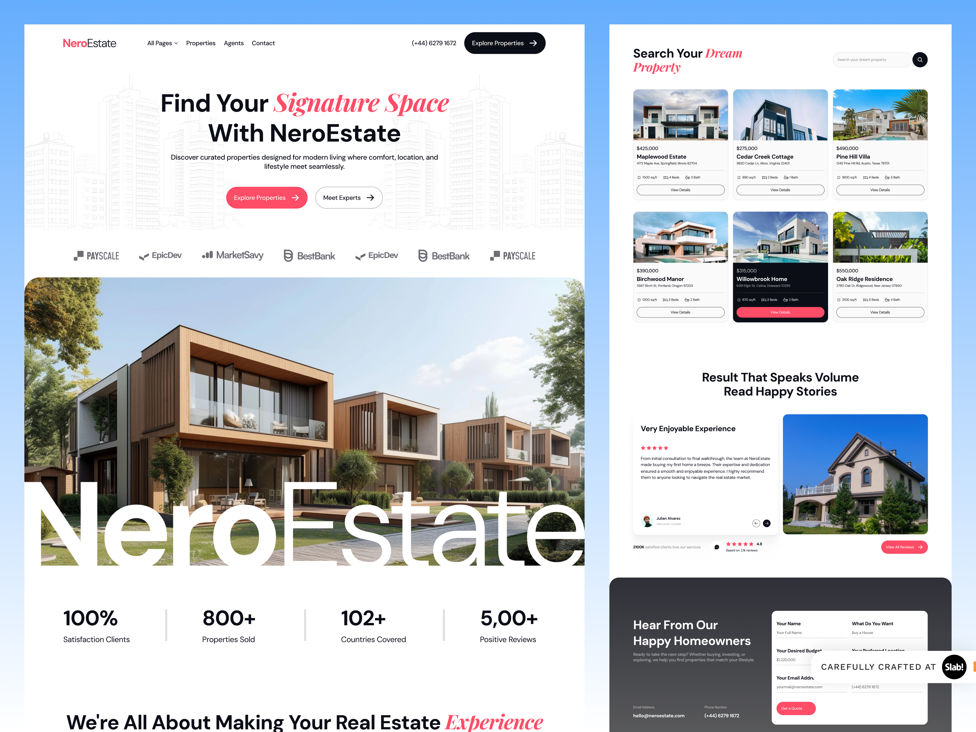 Example of I Created A Clean Website Design