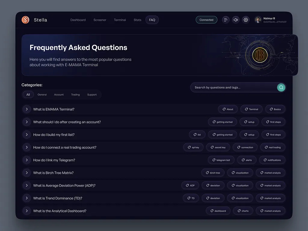 Trading Website FAQ Section