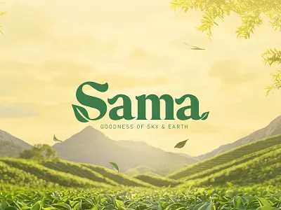 Logo Design brand design brand identity branding custom lettering design graphic design green tea illustration lettermark logo logo design logotype mark monogram simple logo tea typography wordmark