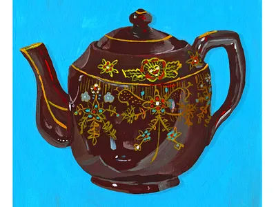 teapot design illustration
