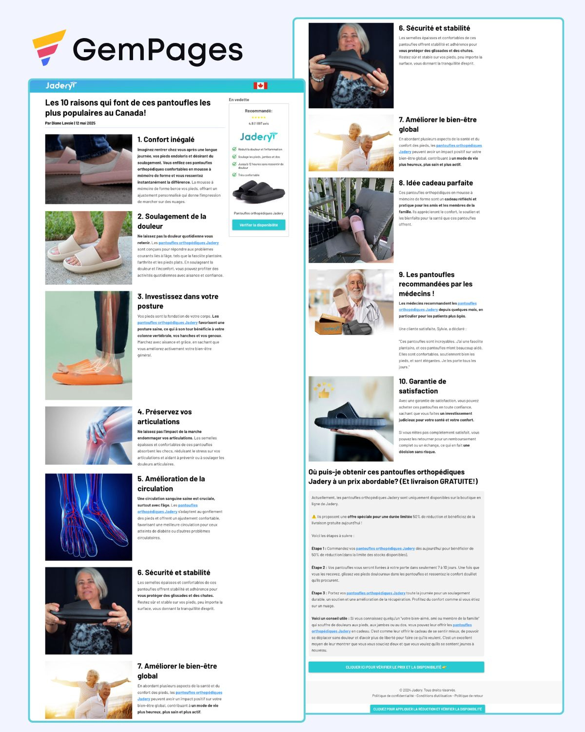 Jadery Listicle Page | GemPages Template gempages gempages developer gempages expert shopify shopify developer shopify expert