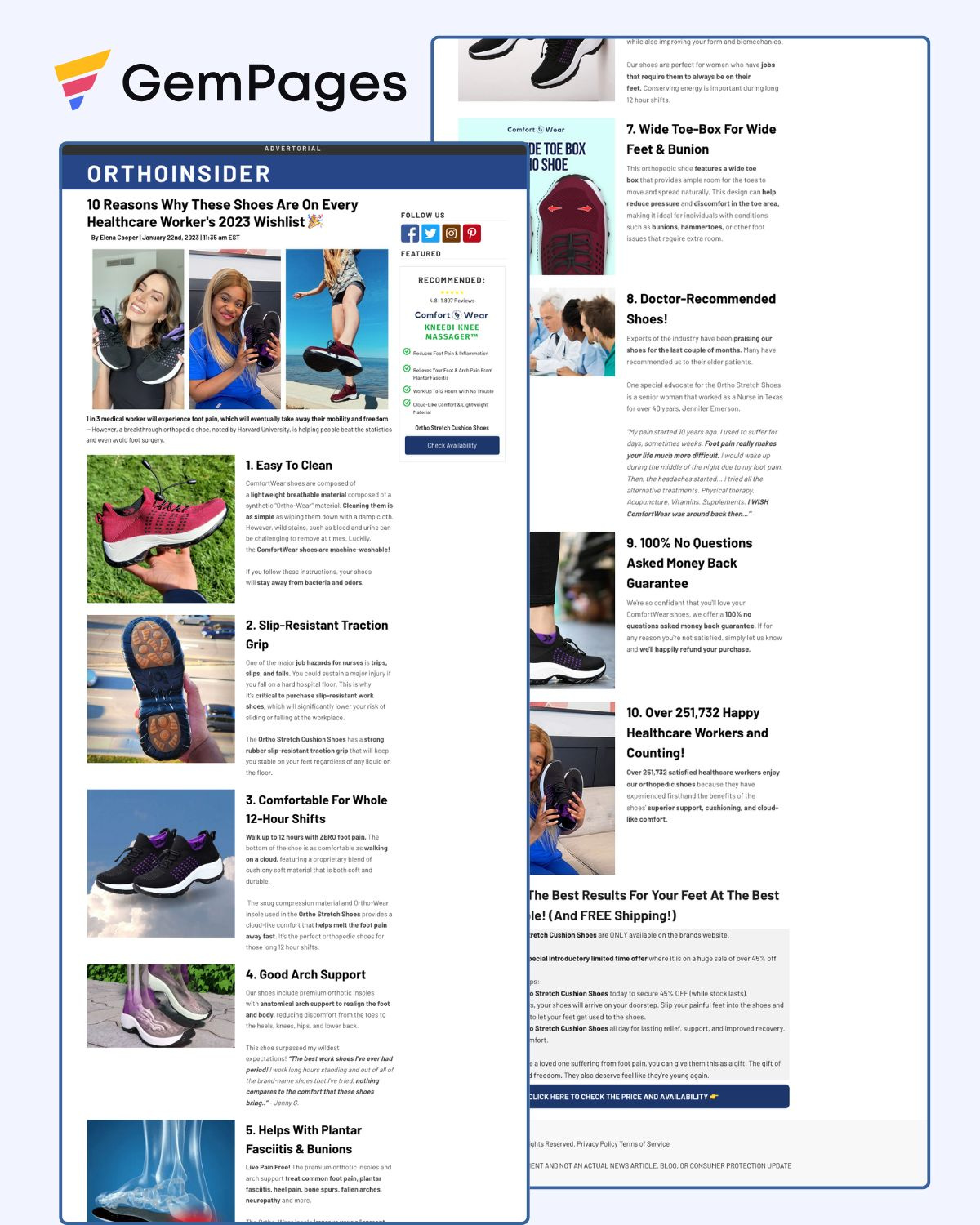 OrthoInsider Listicle Page | GemPages Template 10 reason listicle page gempages gempages expert gempages listicle page listicle page template shopify shopify expert shopify listicle page