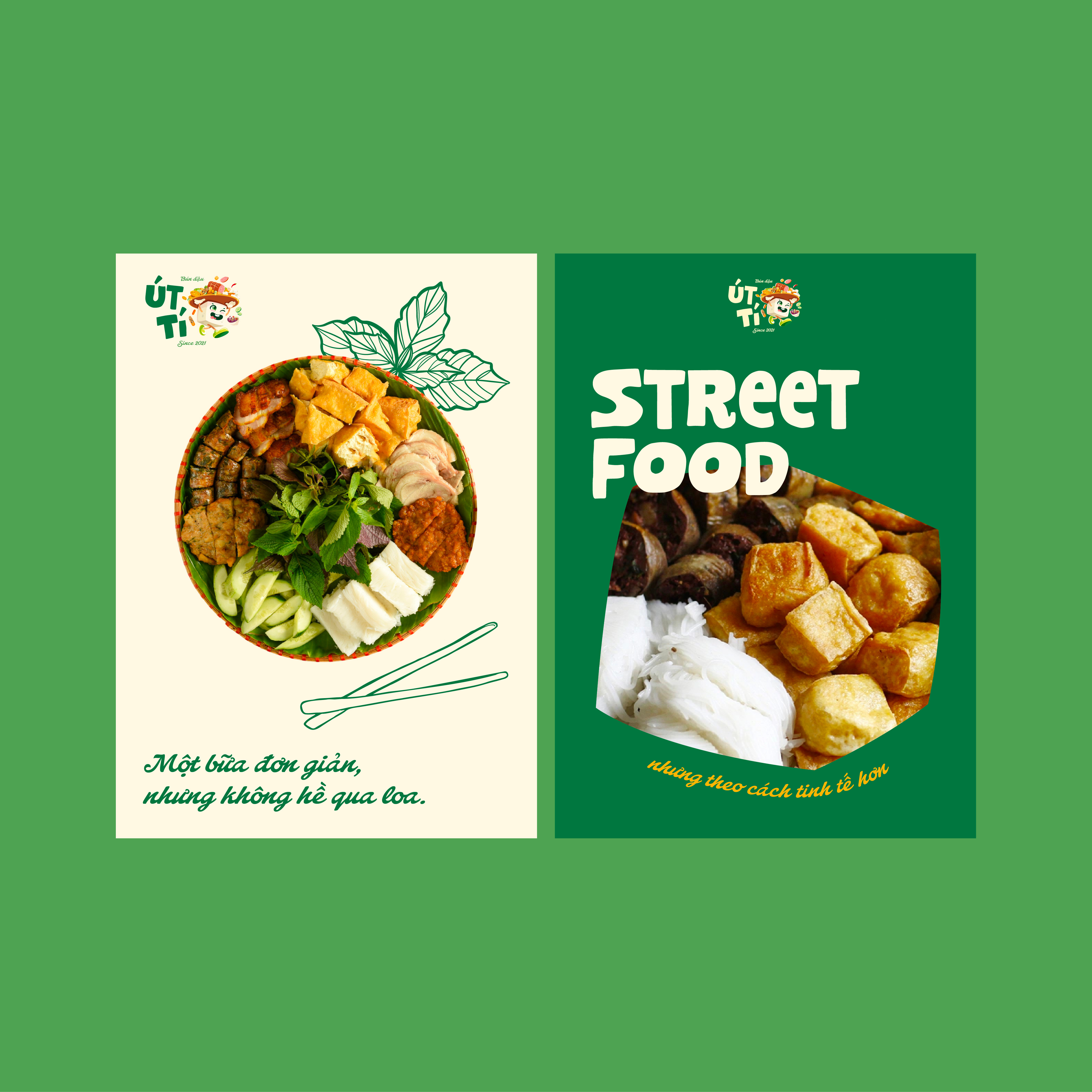 BÚN ĐẬU ÚT TÍ BRAND IDENTITY branding design graphic design illustration logo logo design