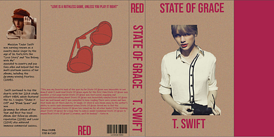 Book Series inspired by Taylor Swift Red branding design graphic design illustration indesign layout png typography