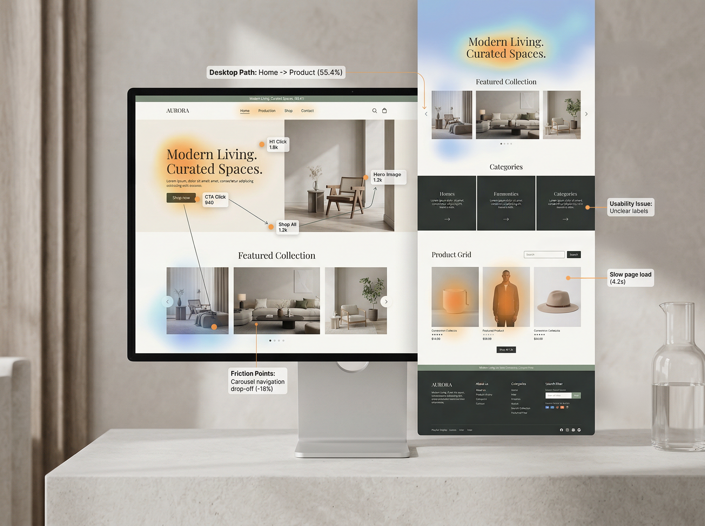 Example of UX Audit For Existing Websites
