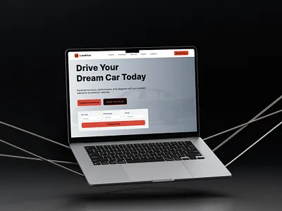 Flagship Car Shop — Premium Landing Page UI Shot carrental figma landingpage luxurycars uidesign uiux webdesign