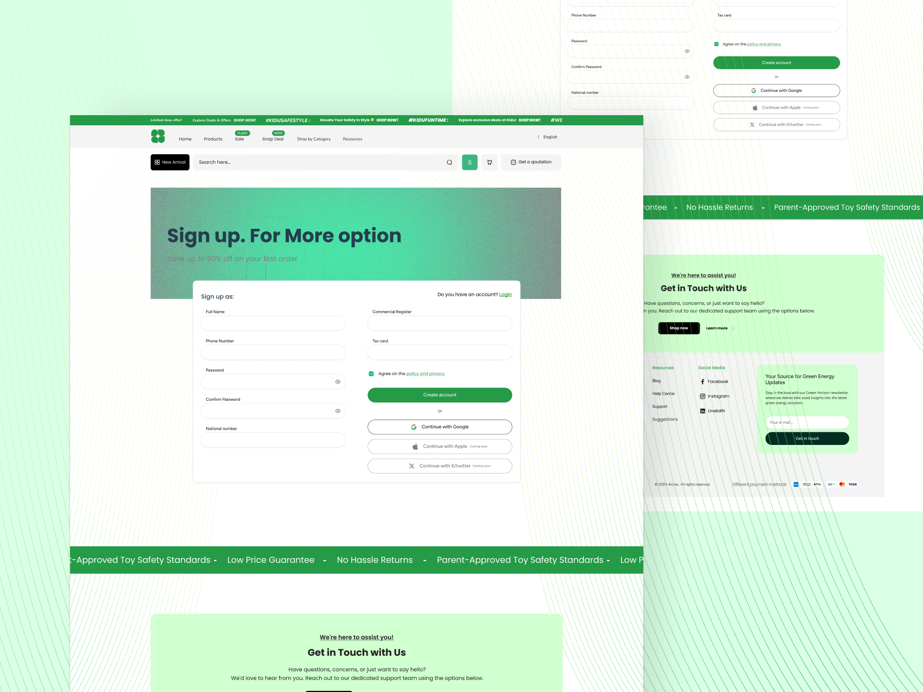 Sign up Screen - Ecommerce platform design e commerce ecommerce login signup ui ui design uidesign uiux user experience user interface design userinterface websitedesign