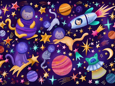 Illustration for children's jigsaw puzzles featuring cats in spa adobe photoshop art book illustration branding character design character illustration children book children book illustration children illustration cover design cover illustration design graphic design illustration kids design kids illustration mascot procreate puzzle design