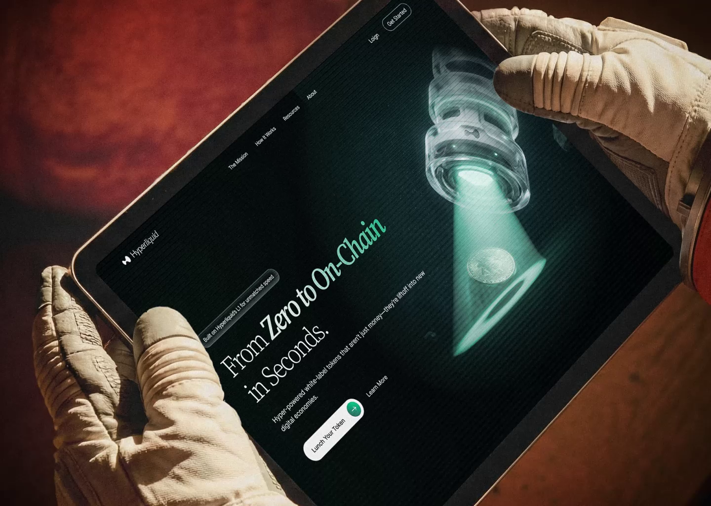 Example of Hyperliquid – Crypto Landing Page with 3D Hero | Web3 Design