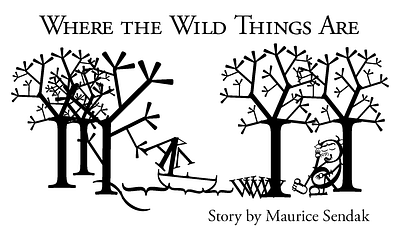 Where the Wild Things Are graphic design illustration typography