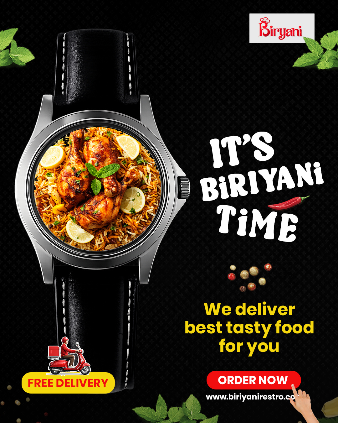 Social-Media Posters for "Authentic Biriyani " advertisement authenticdish biriyanilovers biriyaniposters foodcreativity fooddesigns foodmarketing foodposter graphicdesign photoshop posterdesigns socialmediaposters tastyflavours visualdesigns