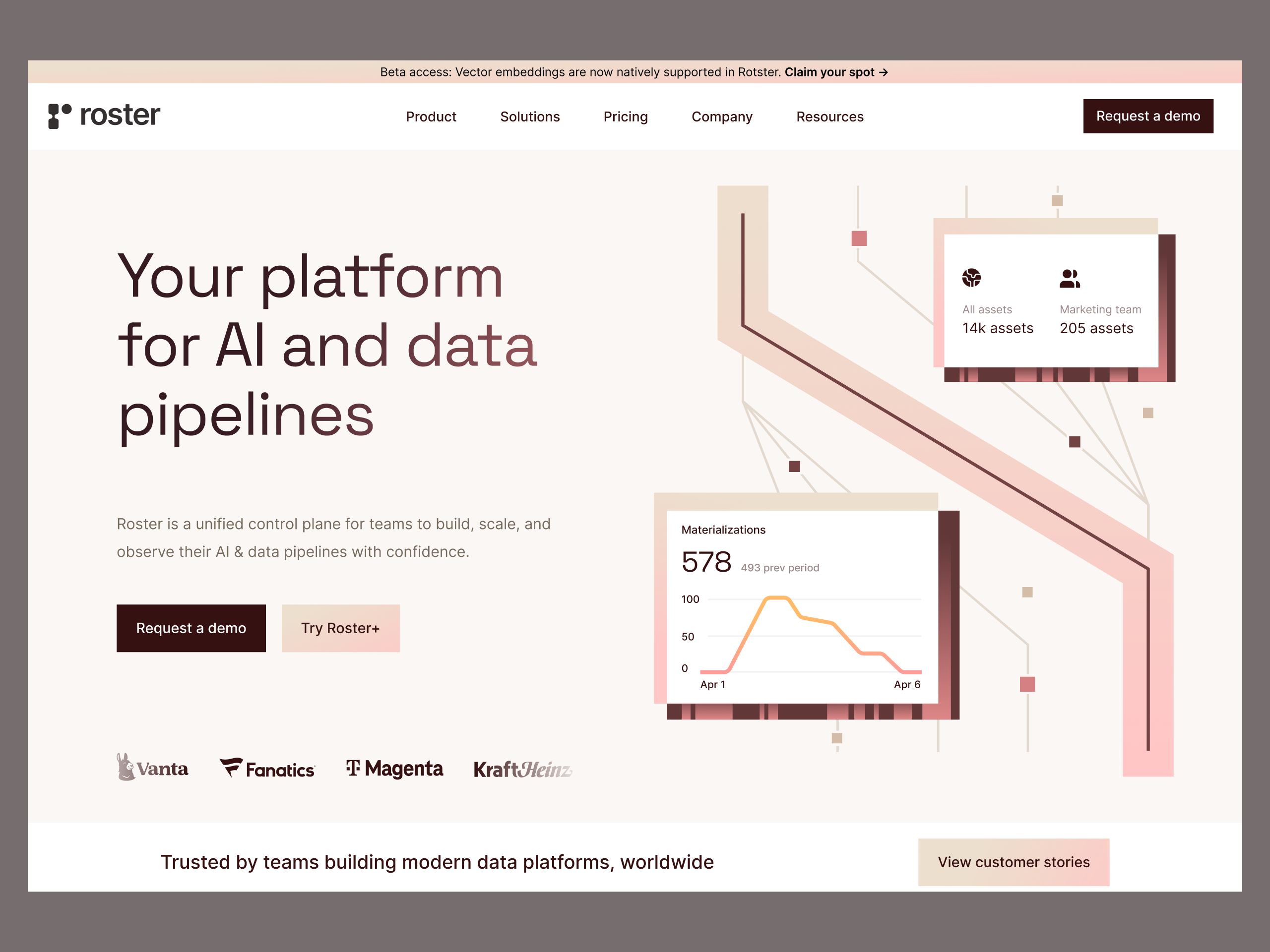 Roster - webdesign brand branding digital finance inspiration landing logo product ui uiux web webdesign