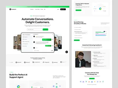 AI Chatbot & Customer Support SaaS Website Design ai ai chatbot chatbot chatbot ai chatbot crm crm customer support saas saas website design support ai web web design web ui website website chatbot website design