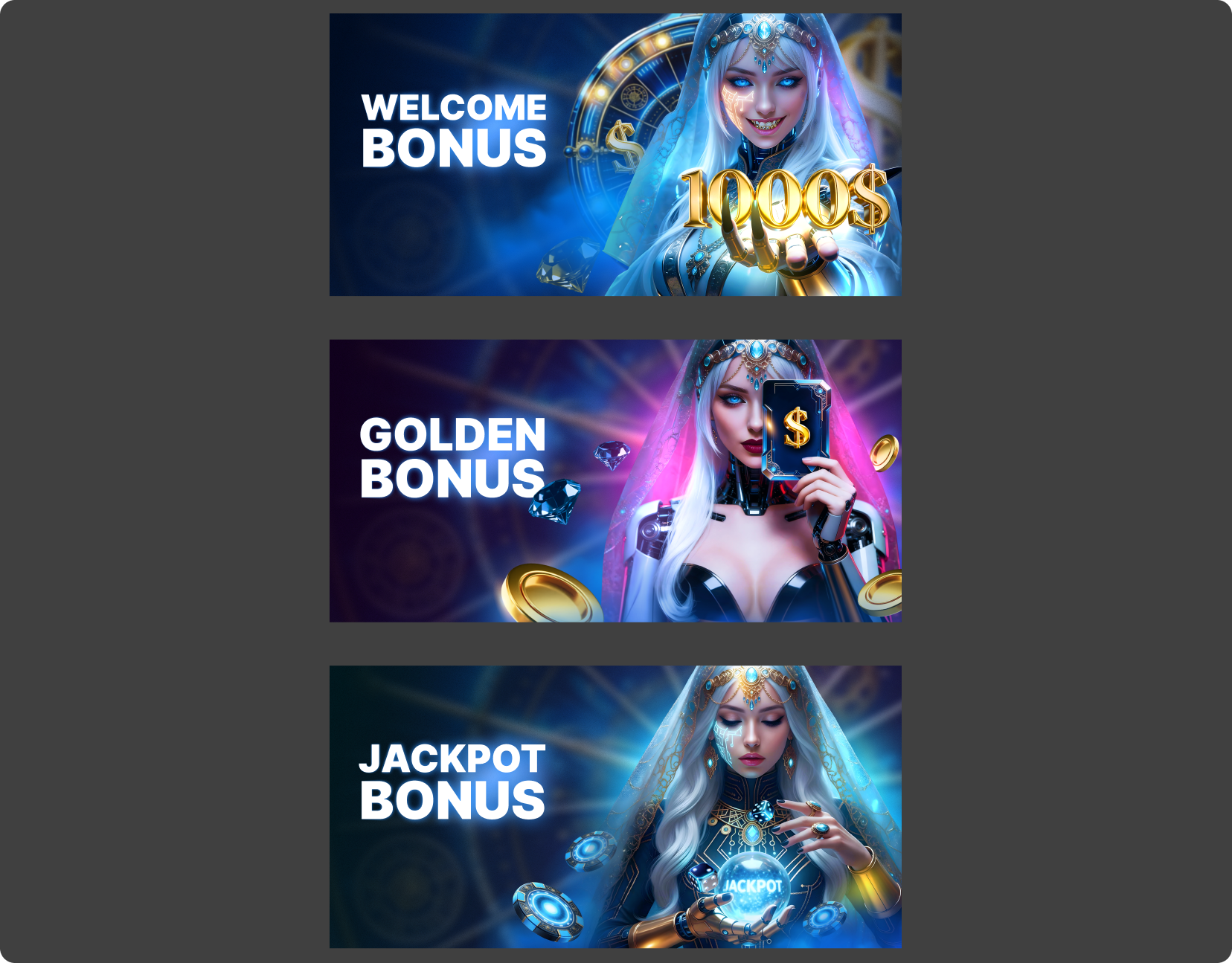 Banners banner bonus graphic design igaming