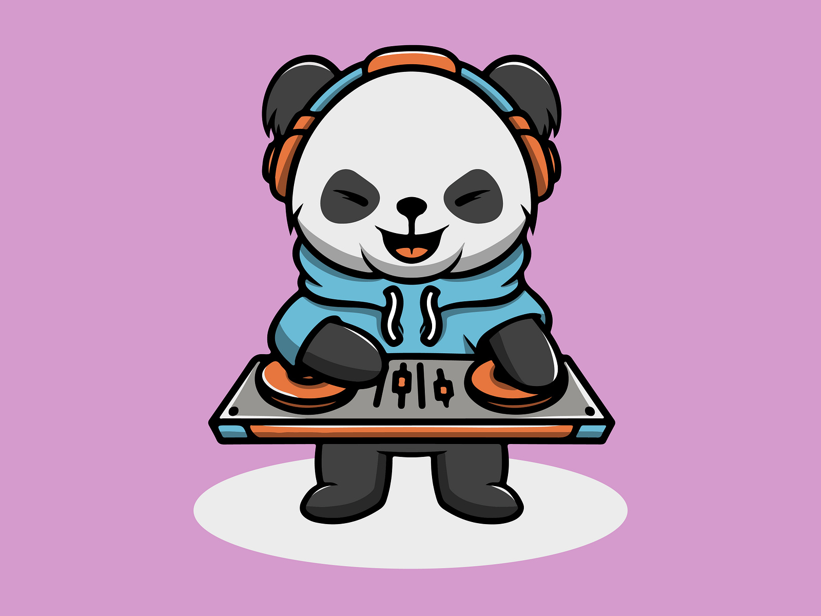 Cute Panda DJ by Cubbone on Dribbble