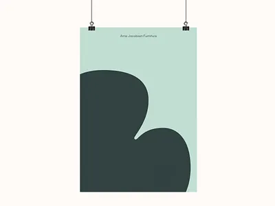 Arne Jacobsen | Illustration Poster chair graphics illustration minimal poster sans serif shapes simple text typography