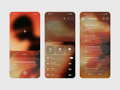 AI Chat Assistant Mobile App ai app ai assistant ai chatbot ai design ai mobile app ai powered ai voice chatbot conversational ai minimal ui mobile app mobile app design smart ai smart assistant voice recognition web
