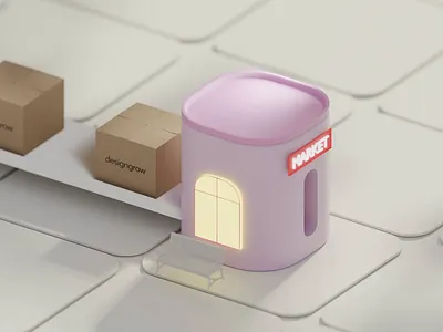 loop 3d hero section animation 3d animation branding graphic design logo motion graphics ui