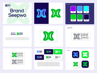 Seepwo Brand Identity and Logo Design Process 2023 brand identity brandbook branding case study conceptual logo creative logo design design process graphic design identity logo logo design logo designer logo2023 logomark logotype pp logo technology typography vector