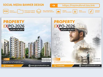 Real Estate Event Property Expo Ads Design apartmentads brandingdesign constructiondesign corporatedesign digitalmarketing eventpromotion expodesign marketingcreative moderndesign propertybanner propertyexpo propertyinvestment propertypromotion psdtemplate realestateads realestatecampaign realestatedesign realestateevent realestatemarketing socialmediabanner