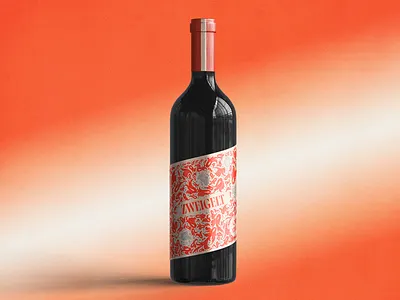 Zweigelt Wine Label Design baroque style beverage branding bold color bottle design brand identity decorative illustration editorial design graphic design illustration label design luxury branding ornamental design packaging design pattern design print design typography visual identity wine branding wine label zweigelt