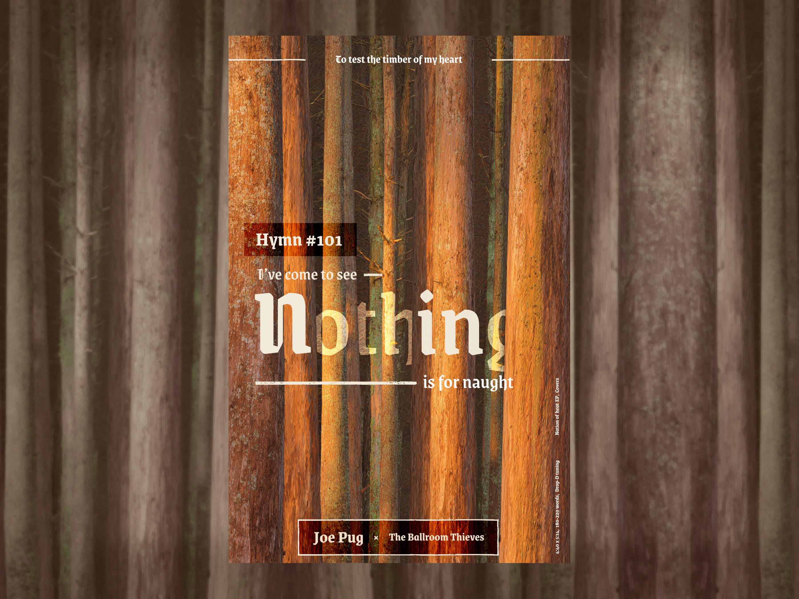 Hymn #101 B, hyperphantasia art direction cleveland design exercise poster song lyrics