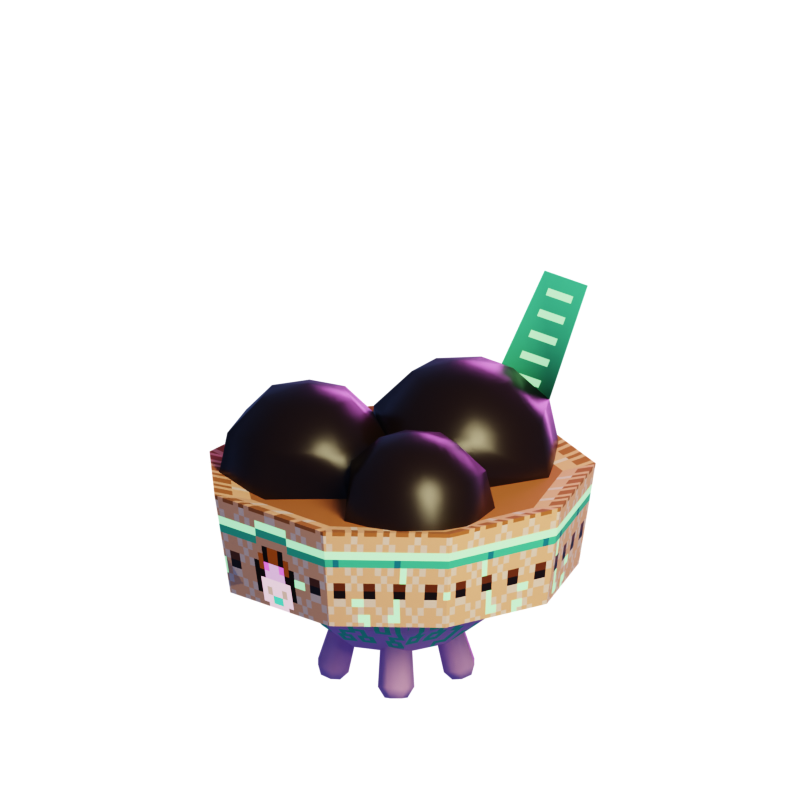 Dondurminorphs 3d alien animation game ice cream low poly mobile video