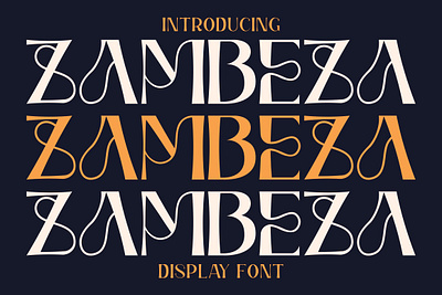 Free Display Font - Zambeza 80s font