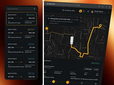 Voltics - Shipping Dashboard [Shipment Page] analytics chart dashboard clean clean design crm dashboard dashboard design design development product design saas shipment shipment dashboard shipping shipping dashboard tracker dashboard tracking tracking dashboard ui uiux