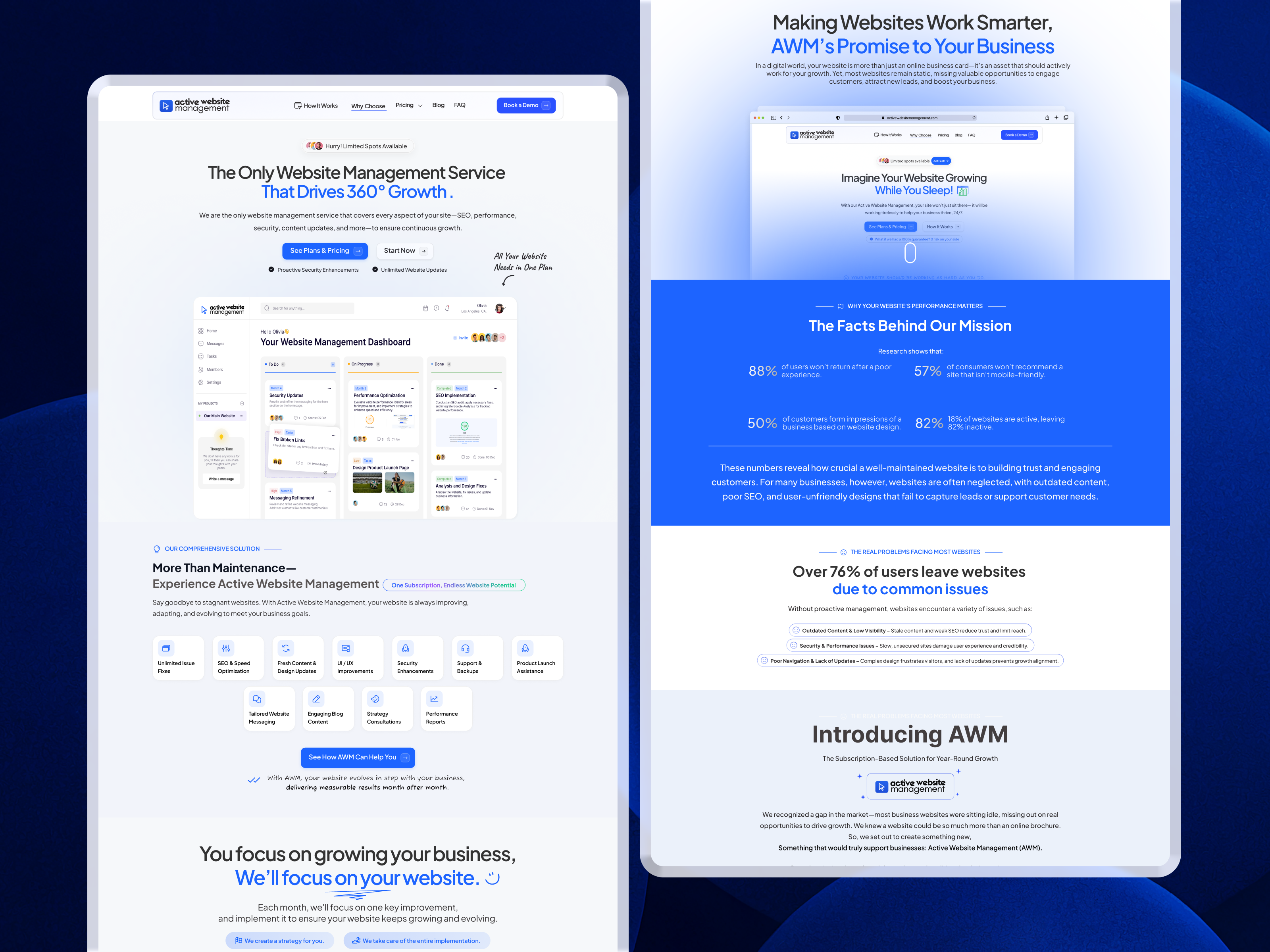 Example of Saas Landing Page Design