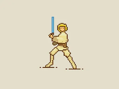 Luke SkyWalker pixel art luke skywalker luke skywalker pixel art pixel art