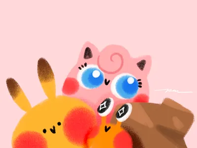 Pokemon Friends Japan 2026 art cartoon character color crustle cute design dwebble fanart friends gamefreak illustration japan jigglypuff nintendo pikachu pokemon