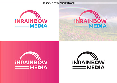 Rainbow Theme Logo branding graphic design graphicdesign illustrator logo logodesign modern logo rainbow