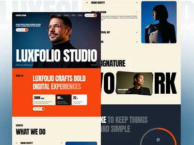 Luxfolio - Digital Agency Website Design agency agency website creative agency digital agency marketing agency service website startup ui ux web