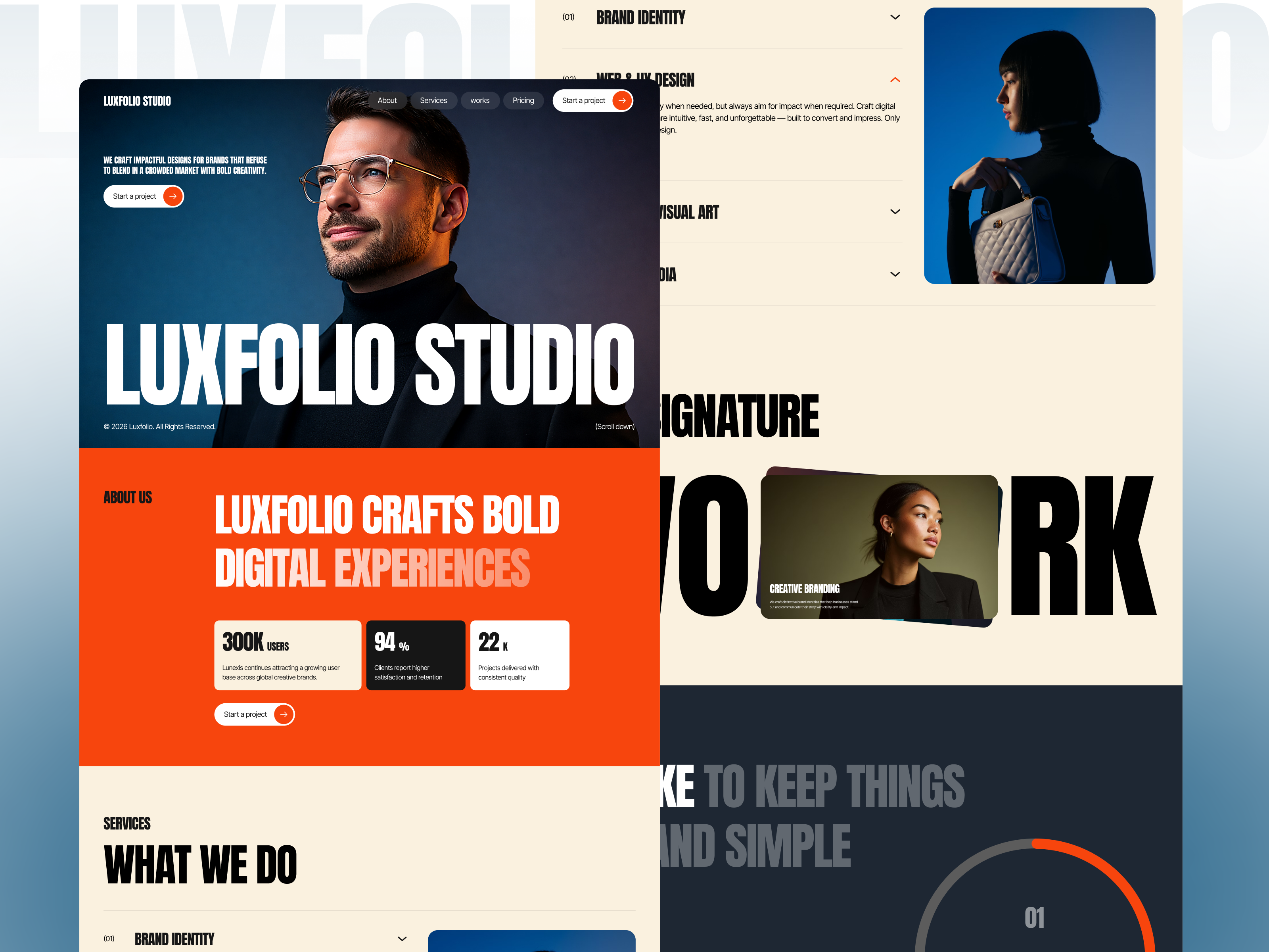 Example of Landing Page Design – UX/UI
