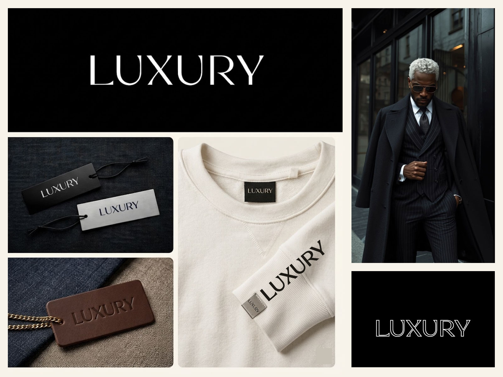 Example of Clothing  Brand Wordmark Coustom Logo