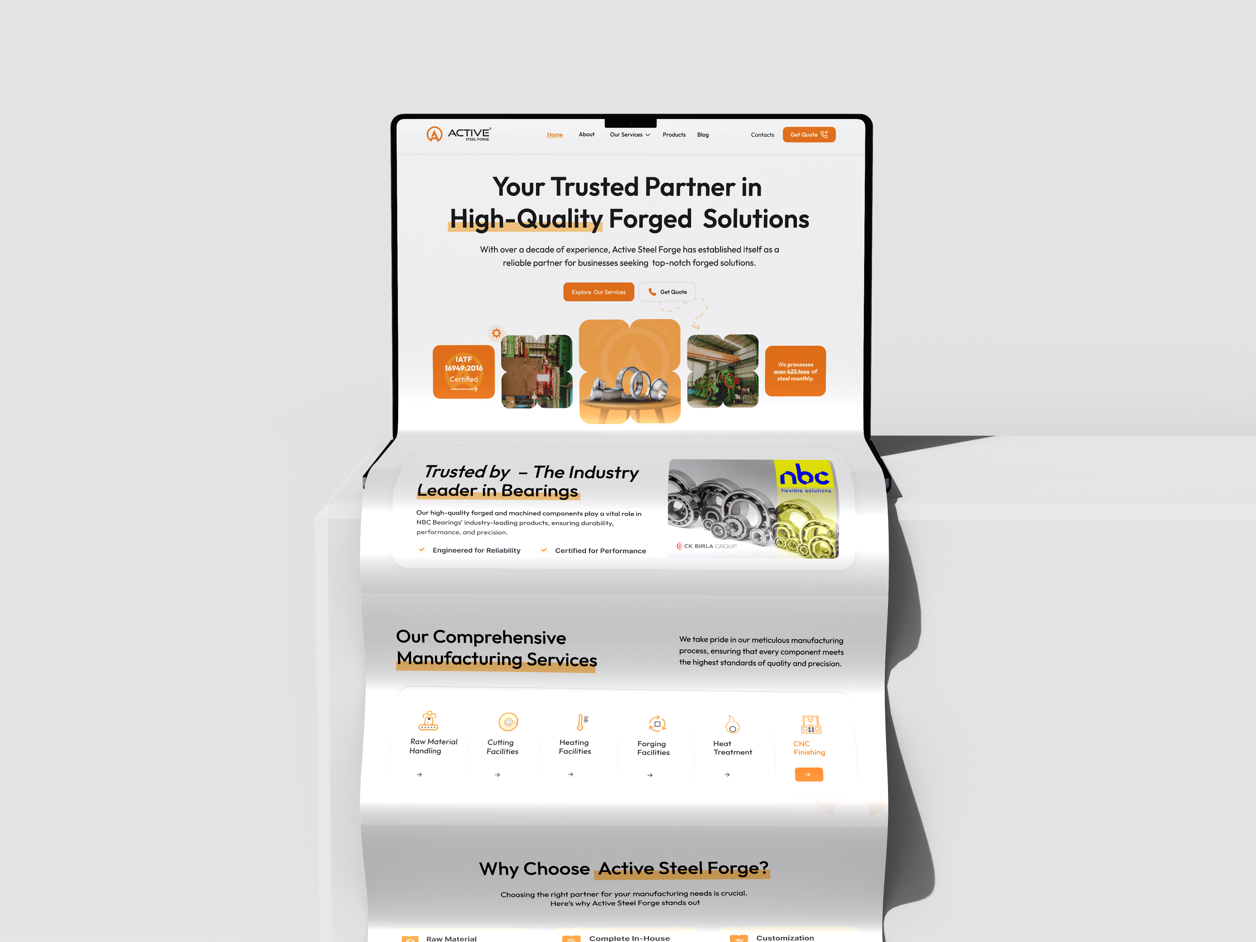 Example of UI/UX Website Design 