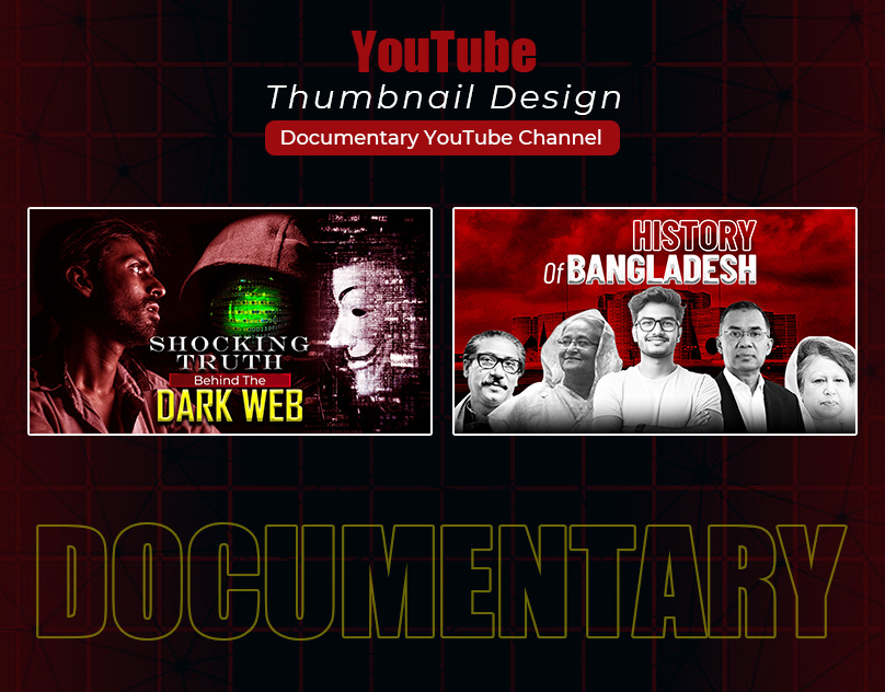 Documentary YouTube Thumbnail Design bangla content creation photoshop thumbnail thumbnail design youtube
