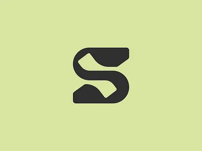 Letter S with negative space logo elegant geometric s logo icon letter letter s lettering logo design minimal logo minimalist monogram logo negative space s s logo symbol typography s logo