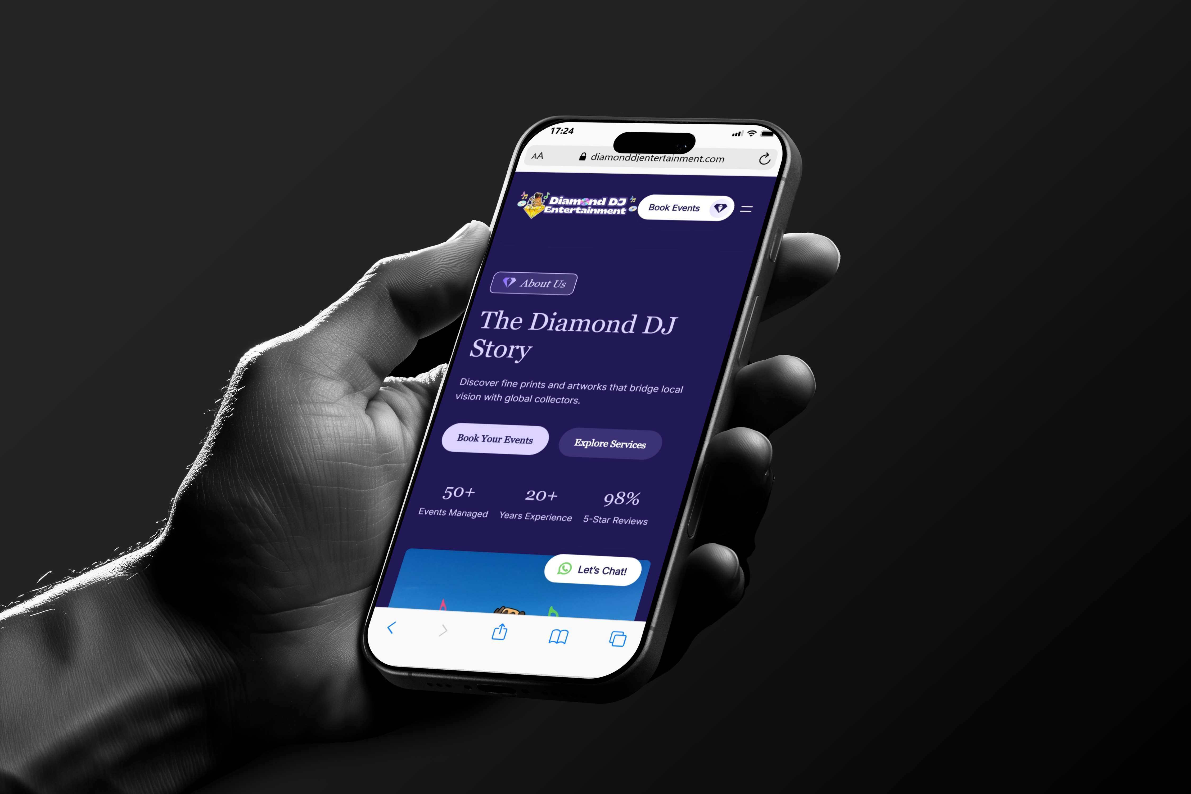 Example of Website Design + Development