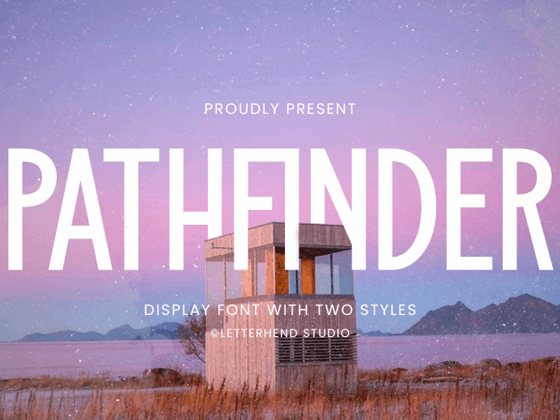 Pathfinder - Display Font freebies title font