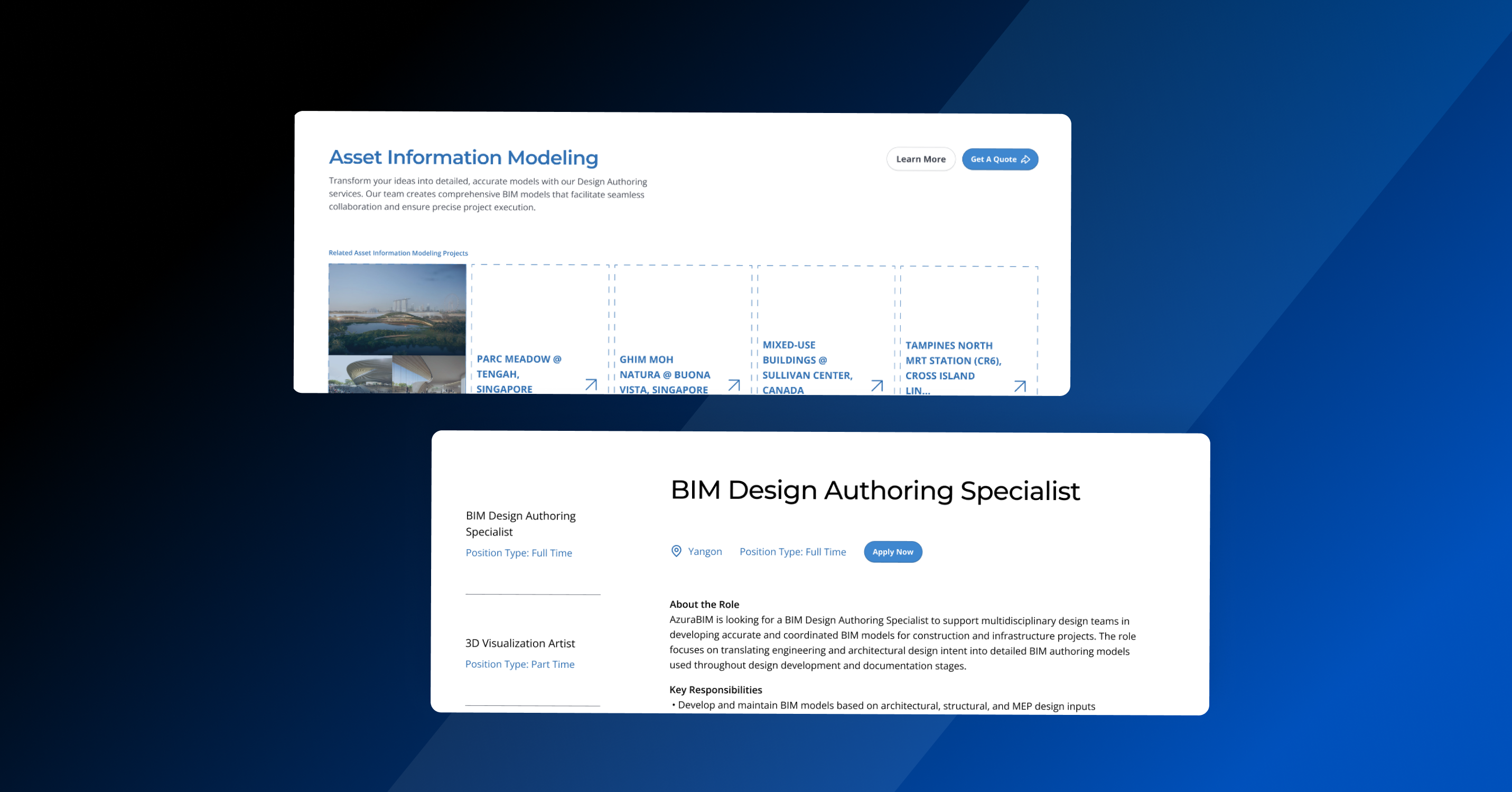 Mission Critical UI: Azura BIM Web Concept