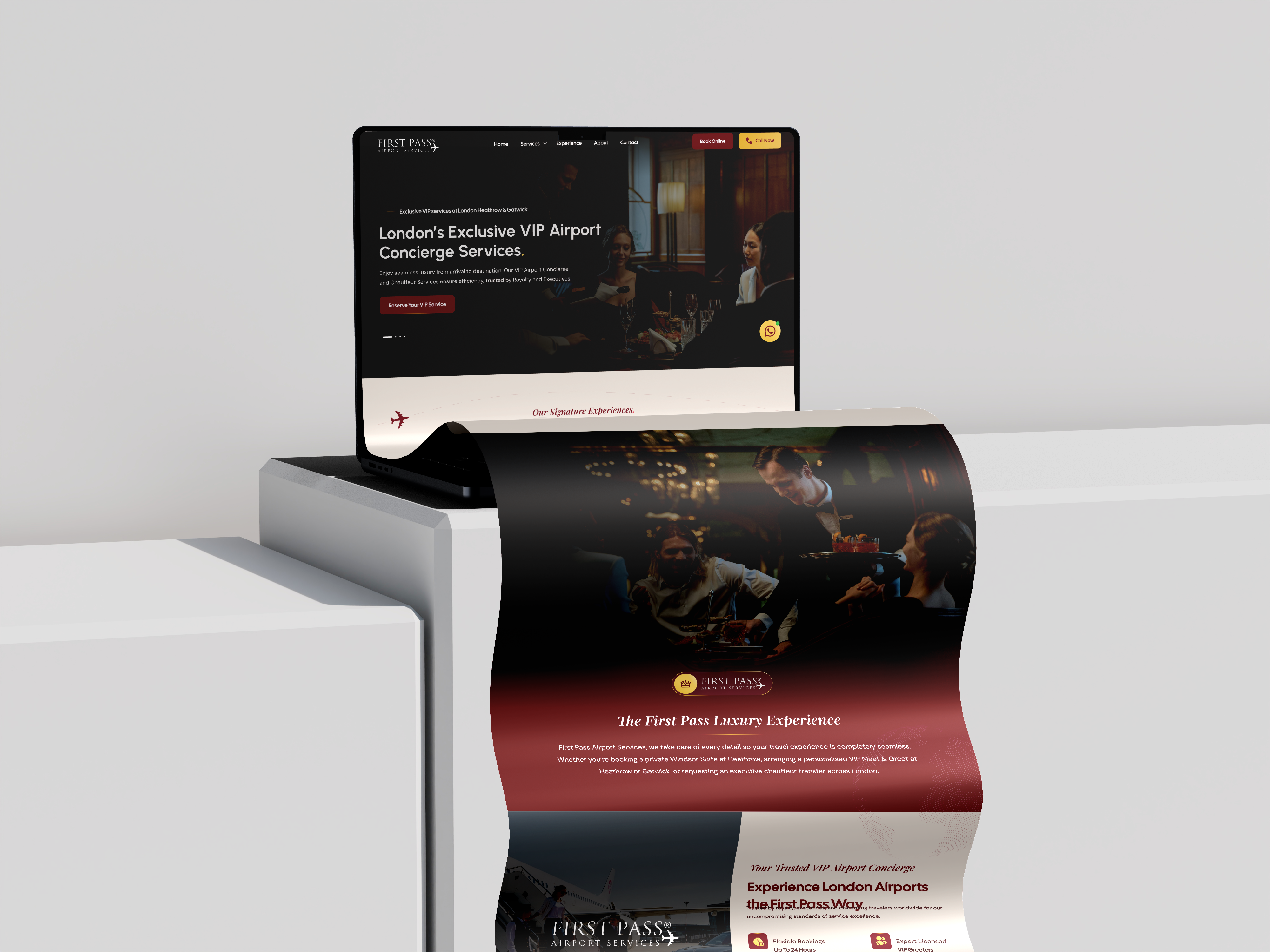 Example of UI/UX Website Design 
