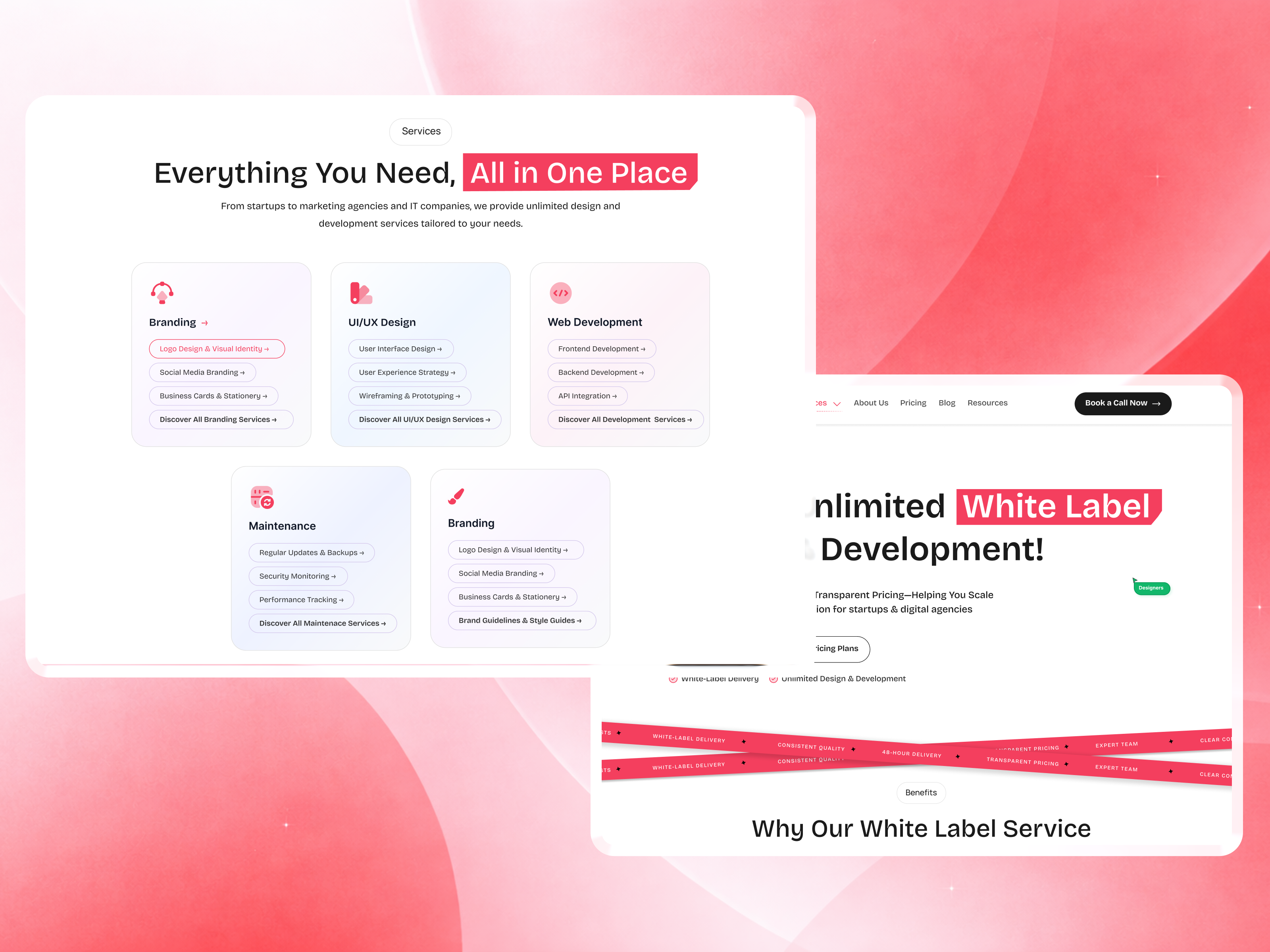 Example of White Label Website Design