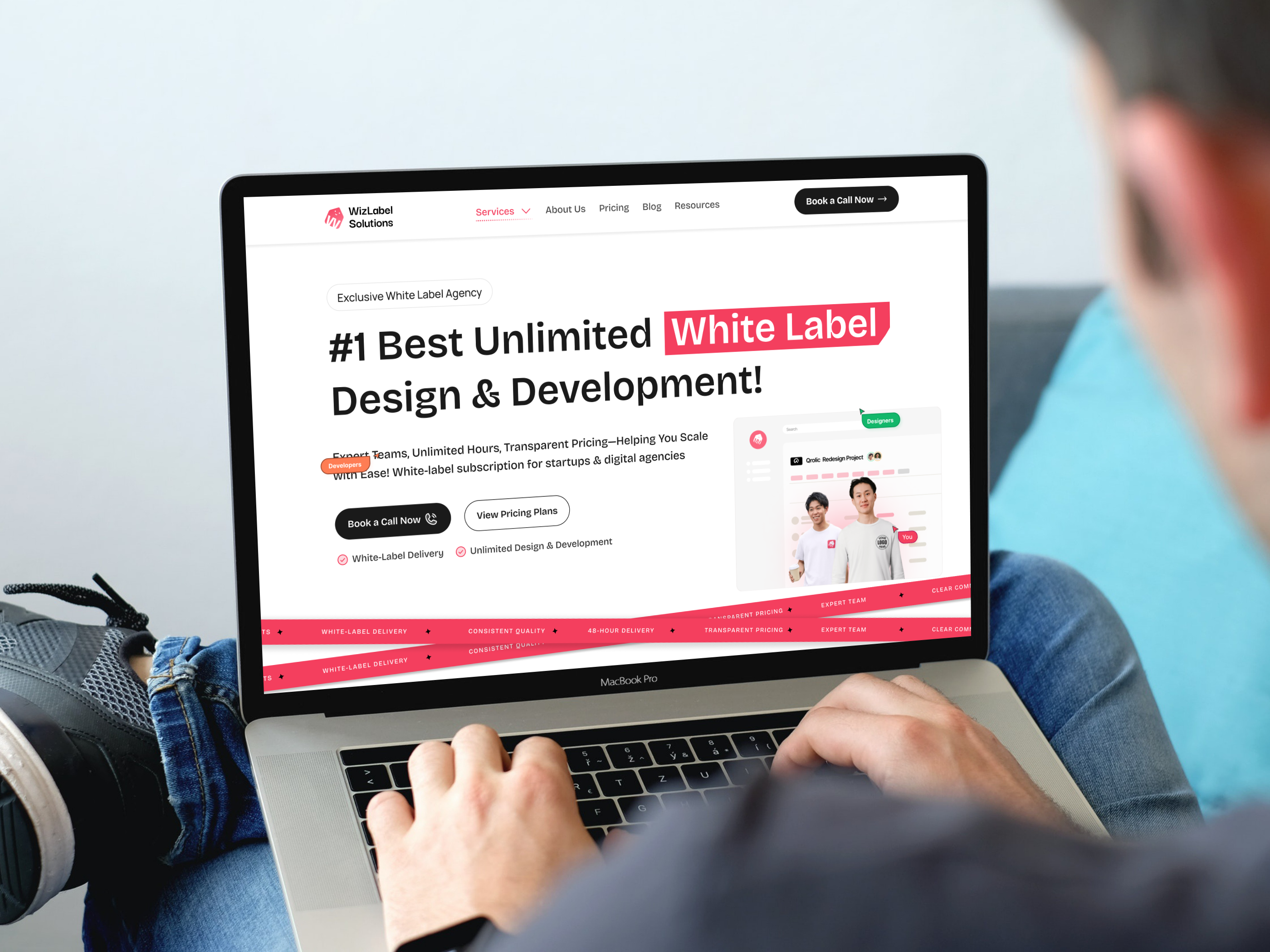 Example of UI/UX Website Design 