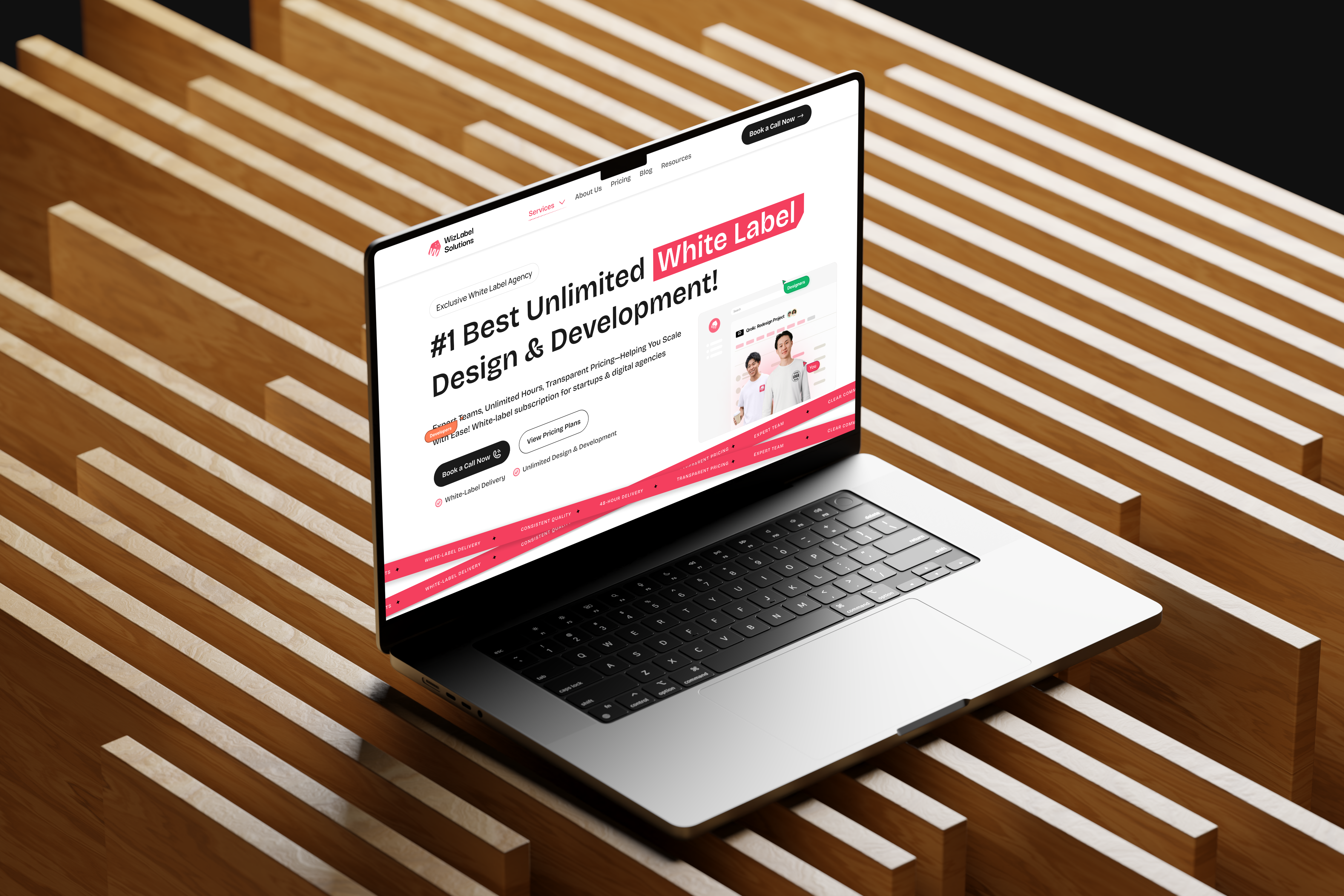 Example of Website Design + Development