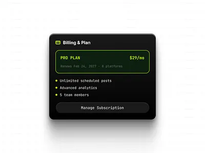 Pricing Card UI Design for Web App Product brand brand identity branding design graphic design illustration logo ui ux vector