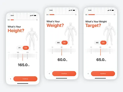 AI Calorie Tracker Mobile App – Fitness & Health Onboarding UI ai app app design calorie tracker clean ui figma fitness app fitness tracker health app mobile app mobile ui modern ui onboarding ui design user interface ux design wellness