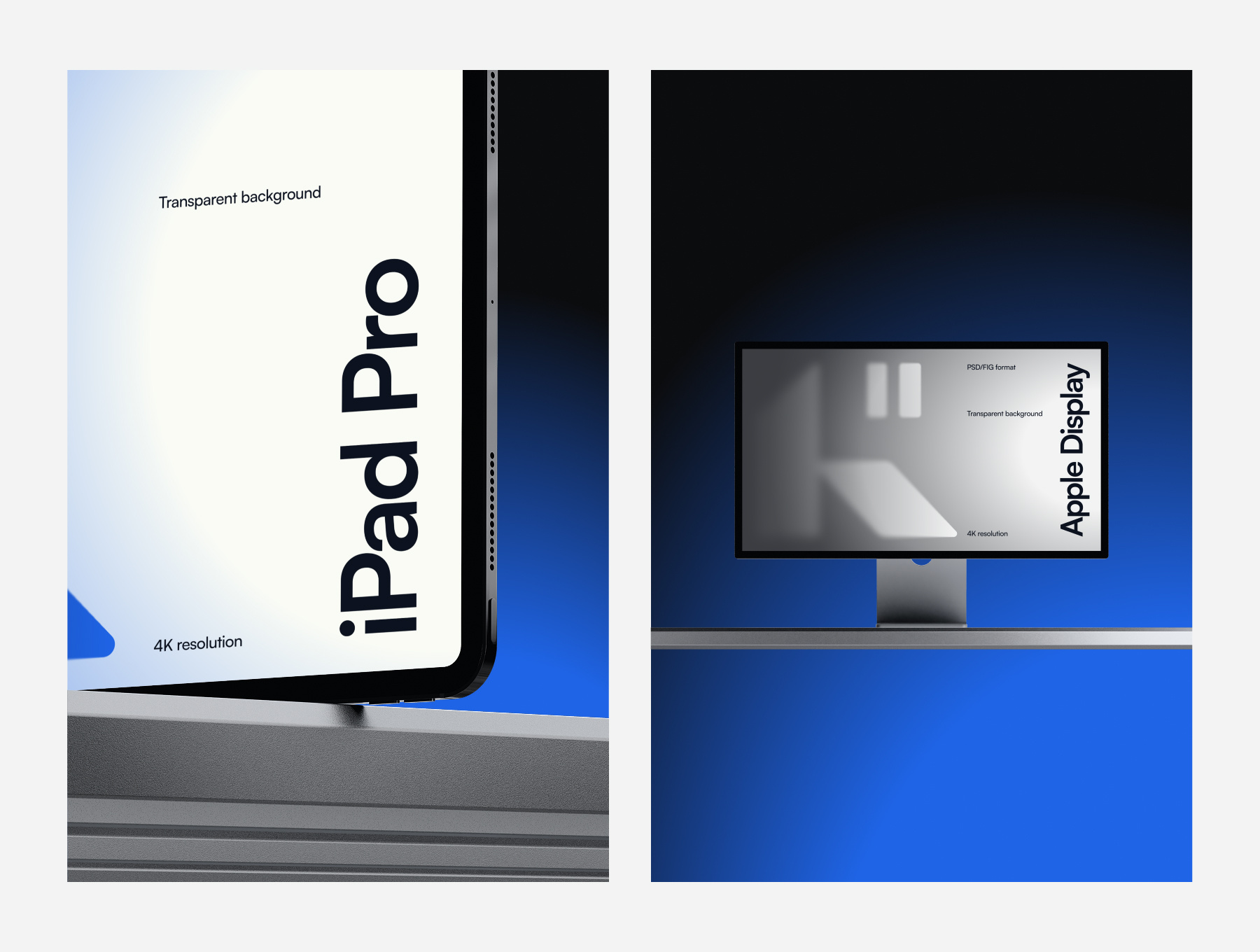 Example of 44 Device Mockups — Metal Pack (Psd&Fig)